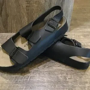 Custom Birkenstock Milano Sandals - Black Smooth Leather, Size 43 Regular Birkenstock | Shoes | Custom Birkenstock Milano Sandals  main image 2